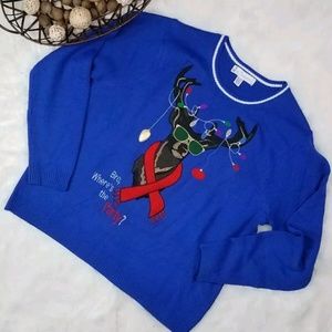 Jolly Sweaters Ugly Christmas Sweater Reindeer